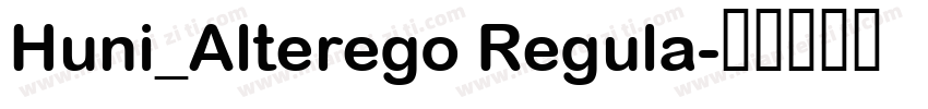 Huni_Alterego Regula字体转换